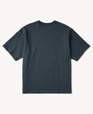 back view of 1900s Heavyweight Cotton Jersey Boxy T-Shirt