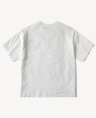 back view of 1900s Heavyweight Cotton Jersey Boxy T-Shirt