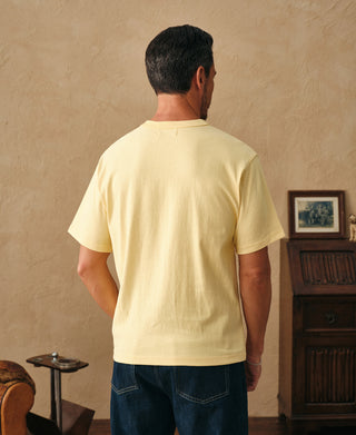 back view of 1900s Heavyweight Cotton Jersey Boxy T-Shirt