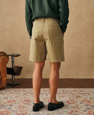back view of 1930s Washed Officer Chino Shorts
