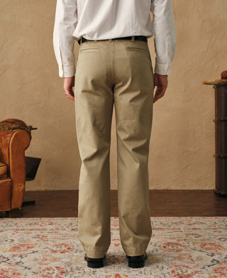back view of 1950s US Army Officer Chino Trousers