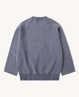 back view of 1963 Cut-Off Raglan Sleeve Crewneck Sweatshirt