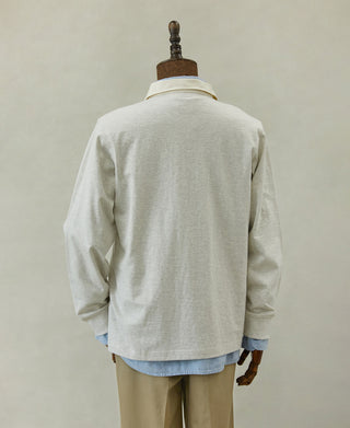 back view of Classic Fit Jersey Tubular Rugby Shirt