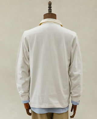 back view of Classic Fit Jersey Tubular Rugby Shirt