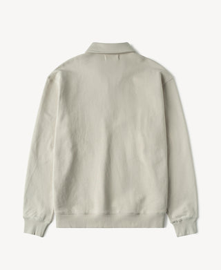 back view of Heavyweight Quarter-Zip Collar Sweatshirt