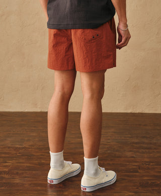 back view of 5-Inch Nylon Swim Shorts