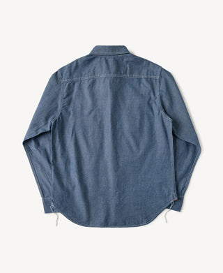 back view of Military Chambray Workshirt