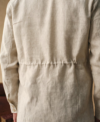 back view of Linen Safari Jacket