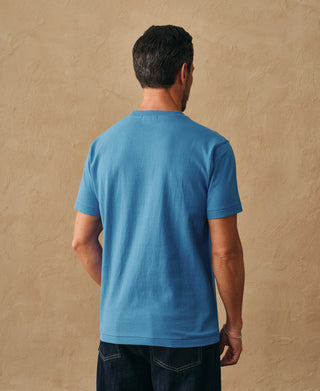 back view of Regular Fit Heavyweight Tubular Jersey T-Shirt