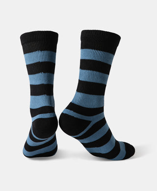 back view of Retro Striped Cotton Socks