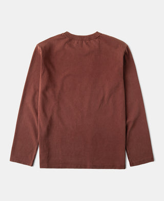 back view of Retro Washed Long-Sleeve T-Shirt