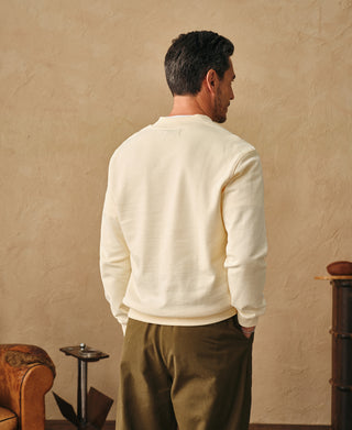 back view of Track Quarter-Zip Baseball Sweatshirt