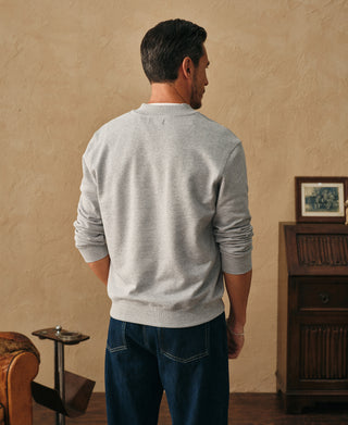 back view of Track Quarter-Zip Baseball Sweatshirt