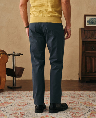 back view of Vintage Washed Tapered 5-Pocket Pants