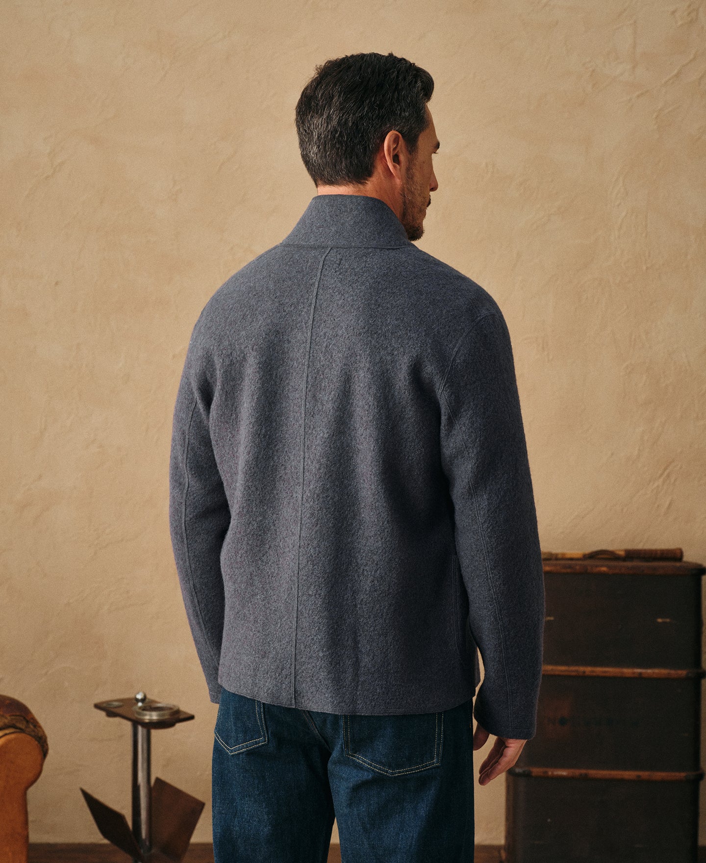 Pure Wool Felted Classic Mens Chore Coat Gray | Time Catcher Gray / XL Pure Wool Felted Classic Mens Chore Coat Gray | Time Catcher Gray / XL