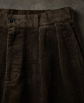 belt loops of 1960s Double Pleated Corduroy Trousers