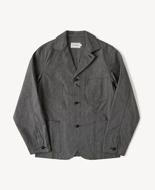 Black Chambray Work Jacket