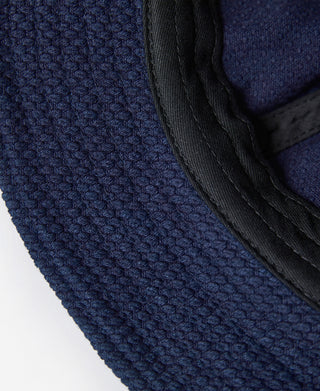 brim binding of Indigo-Dyed Sashiko Bucket Hat