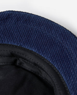 brim binding of Indigo-Dyed Sashiko Newsboy Cap