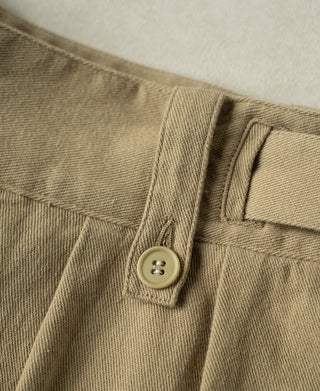Button Detail of British Army Cotton-Linen Gurkha Shorts