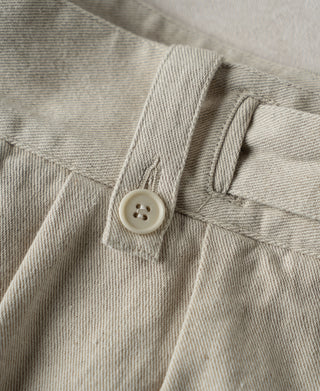 Button Detail of British Army Cotton-Linen Gurkha Shorts