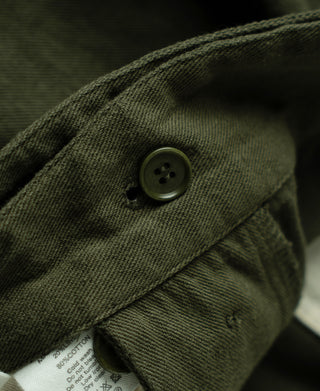 Button Detail of British Army Cotton-Linen Gurkha Shorts