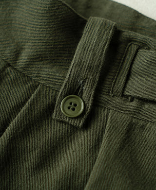 Button Detail of British Army Cotton-Linen Gurkha Shorts