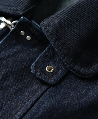 button detail of Denim Fireman's Jacket