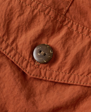 button detail of 5-Inch Nylon Swim Shorts