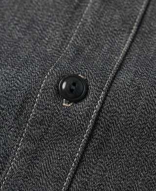 button detail of Vintage Cotton Jaspé Workshirt