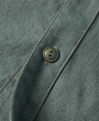 button detail of Vintage Cotton Jaspé Workshirt