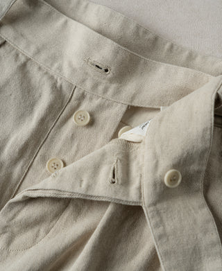 Button Fly detail of British Army Cotton-Linen Gurkha Shorts