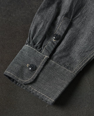 buttoned barrel cuff of Vintage Cotton Jaspé Workshirt