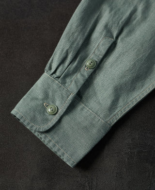 buttoned barrel cuff of Vintage Cotton Jaspé Workshirt