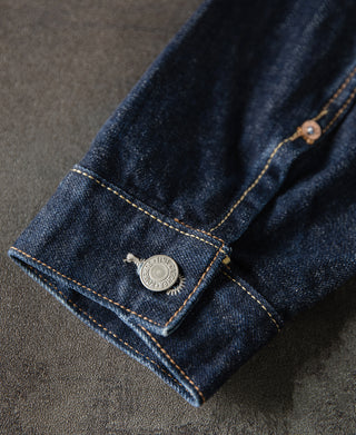 buttoned cuff of 1950s Type 2 Selvedge Denim Jacket