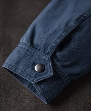 buttoned cuff of French Worker Chore Jacket