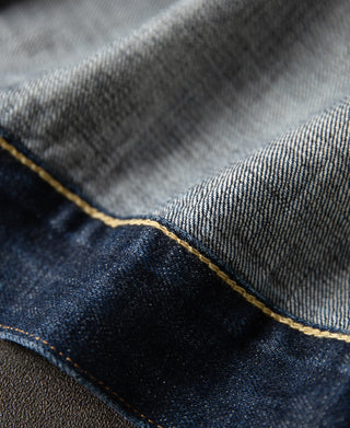 chain-stitched inner hem of 1950s Type 2 Selvedge Denim Jacket