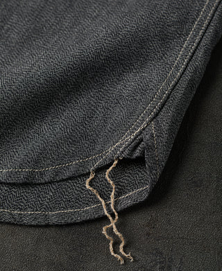 chain stitching of Vintage Cotton Jaspé Workshirt