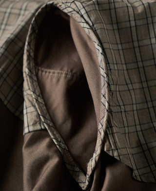 checked lining of A-2 Moleskin Bomber Jacket
