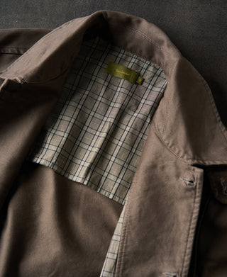 checked lining of A-2 Moleskin Bomber Jacket
