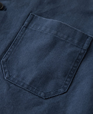 chest patch pocket of French Worker Chore Jacket