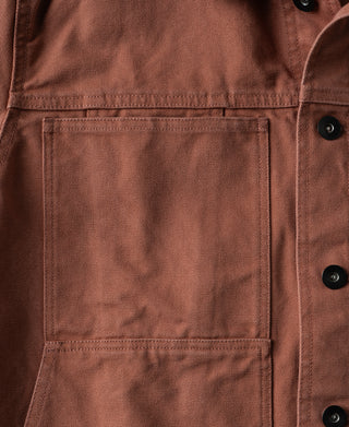 chest patch pocket of Utility Canvas Field Cruiser Jacket
