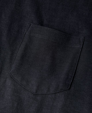 chest pocket of Classic Fit Loopwheel Slub Cotton Pocket T-Shirt
