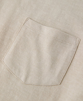 chest pocket of Classic Fit Loopwheel Slub Cotton Pocket T-Shirt