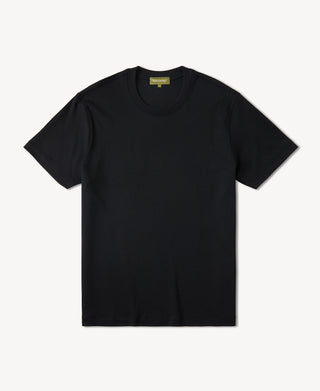 Classic Fit Cotton and Modal-Blend T-Shirt in Black