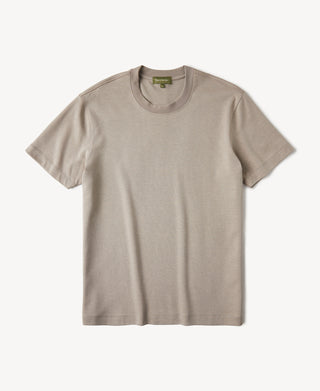 Classic Fit Cotton and Modal-Blend T-Shirt in Light Coffee