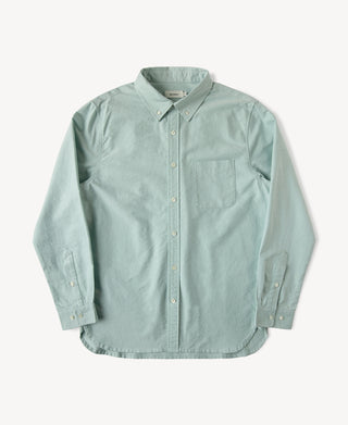 Classic Button-Down Oxford Shirt in Green