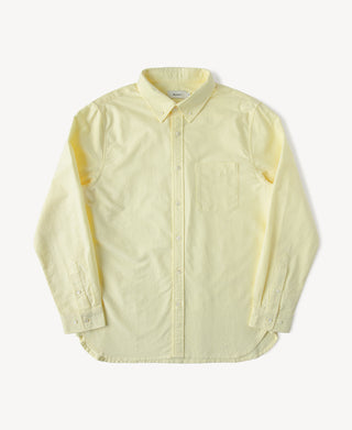 Classic Button-Down Oxford Shirt in Yellow