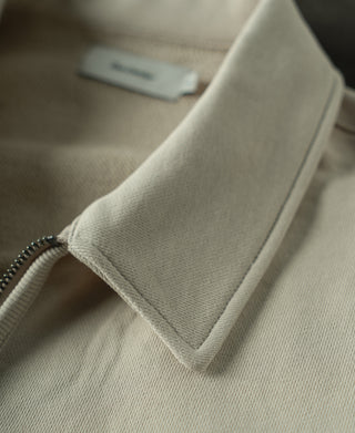 collar detail of Heavyweight Quarter-Zip Collar Sweatshirt