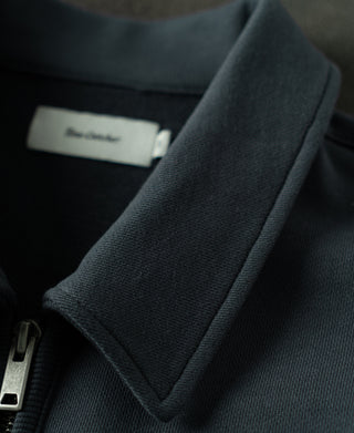 collar detail of Heavyweight Quarter-Zip Collar Sweatshirt